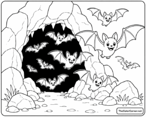 Bat Swarm Flying Out Of A Spooky Cave