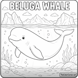 Beluga Whale In Arctic Waters