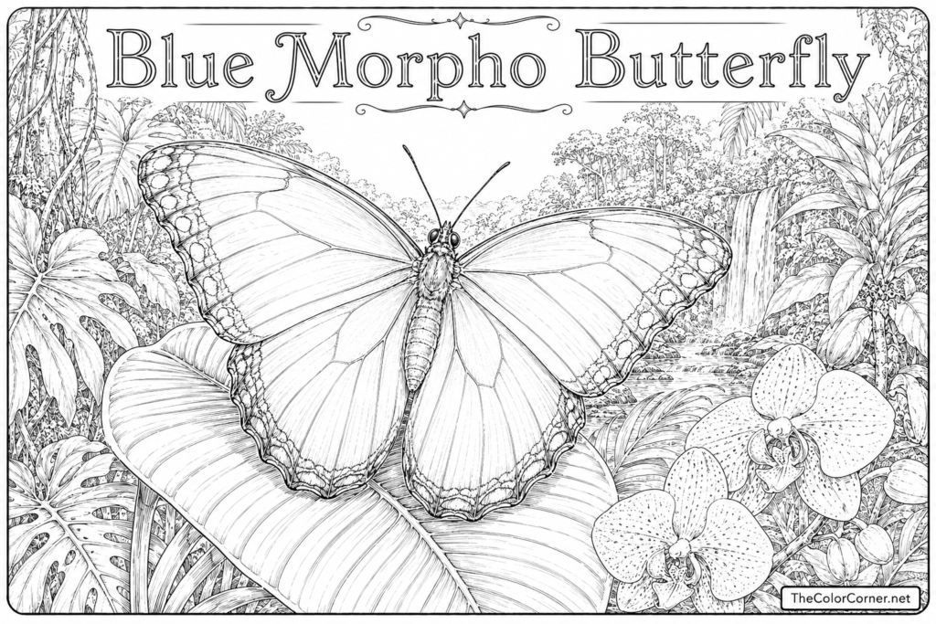 Blue Morpho Butterfly