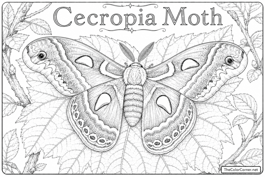 Cecropia Moth