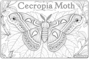 Cecropia Moth
