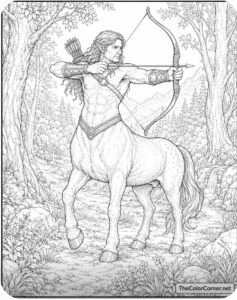 Centaur Archer In A Forest Clearing