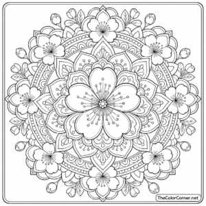 Cherry Blossom Mandala