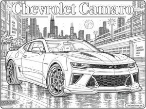 Chevrolet Camaro coloring page