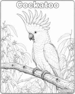 Cockatoo With Its Crest Raised