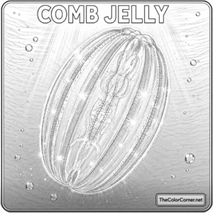 Comb Jelly Glowing With Rainbow Light