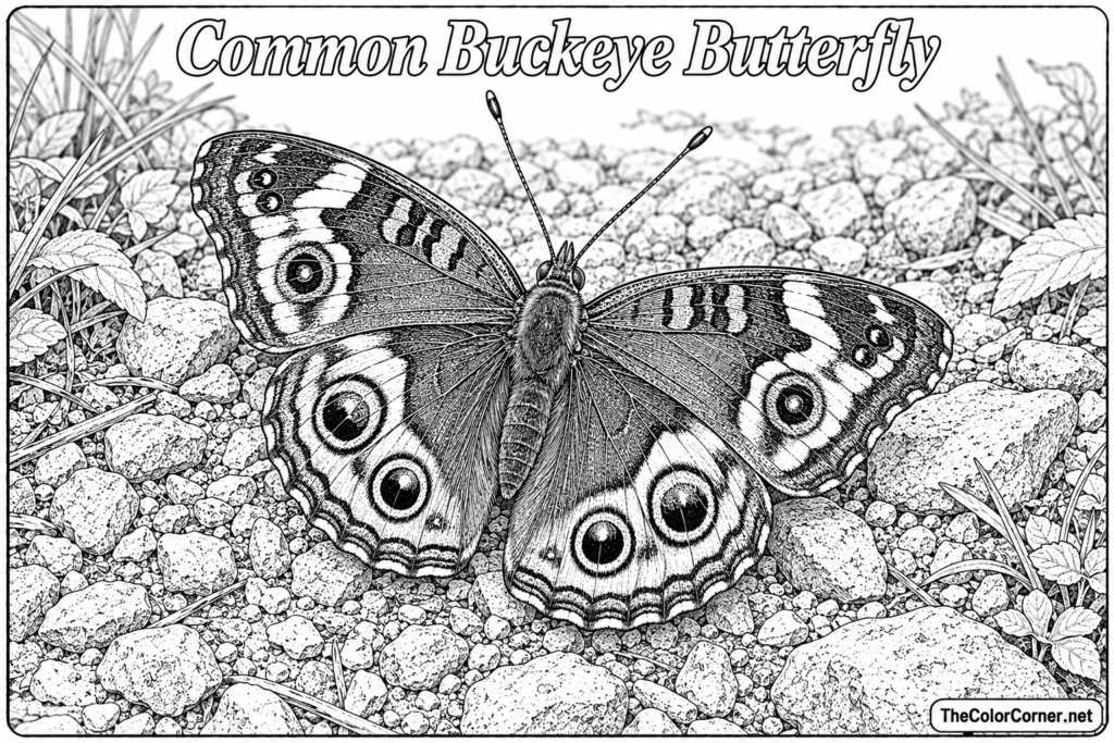 Common Buckeye Butterfly