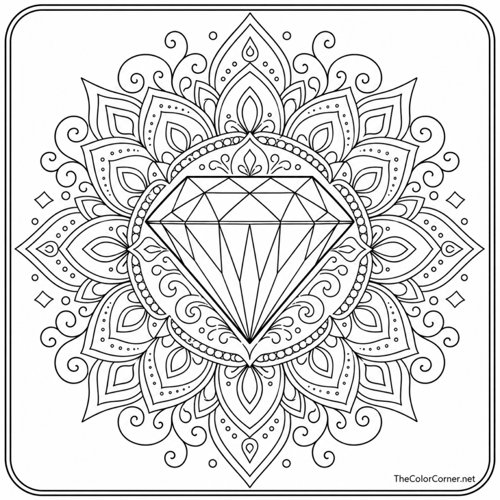 Diamond Gem Mandala