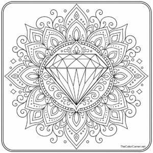 Diamond Gem Mandala