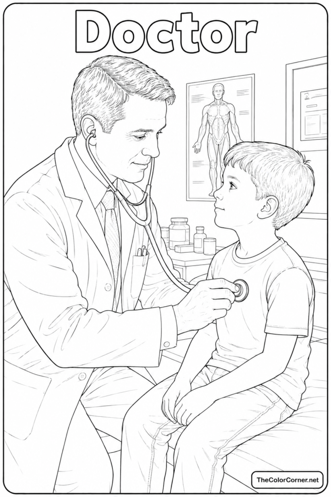 Doctor Examining A Patient With A Stethoscope