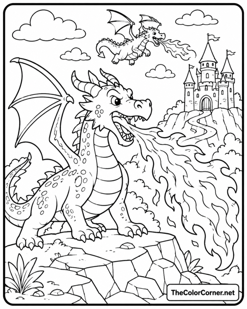 Dragons Fire Breathing Castle