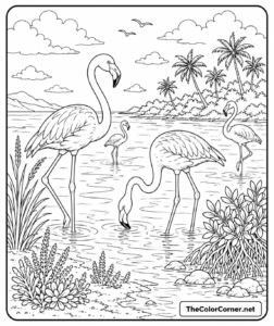 Flamingos Coastal Lagoons