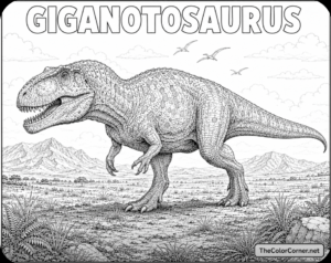 Giganotosaurus Stalking Open Plains