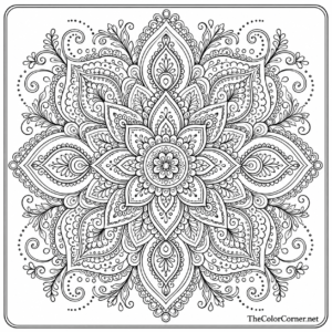 Henna Style Mandala