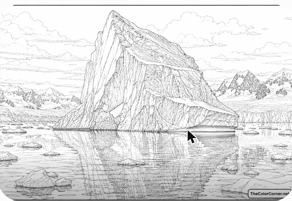 Iceberg In Arctic Waters