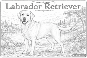 Labrador Retriever coloring page