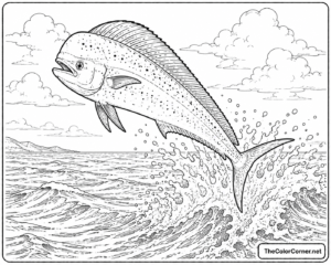 Mahi Mahi Leaping From The Waves