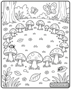 Mushroom Fairy Ring Forest