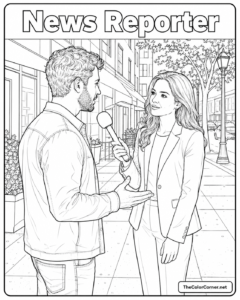 News Reporter Interviewing Someone
