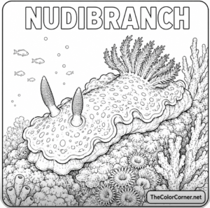 Nudibranch Sea Slug On Coral