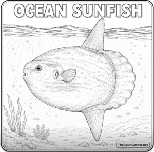 Ocean Sunfish Basking Near The Surface