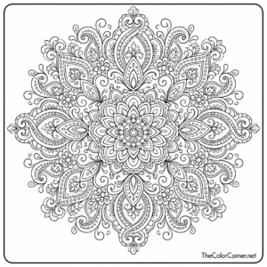 Paisley Pattern Mandala