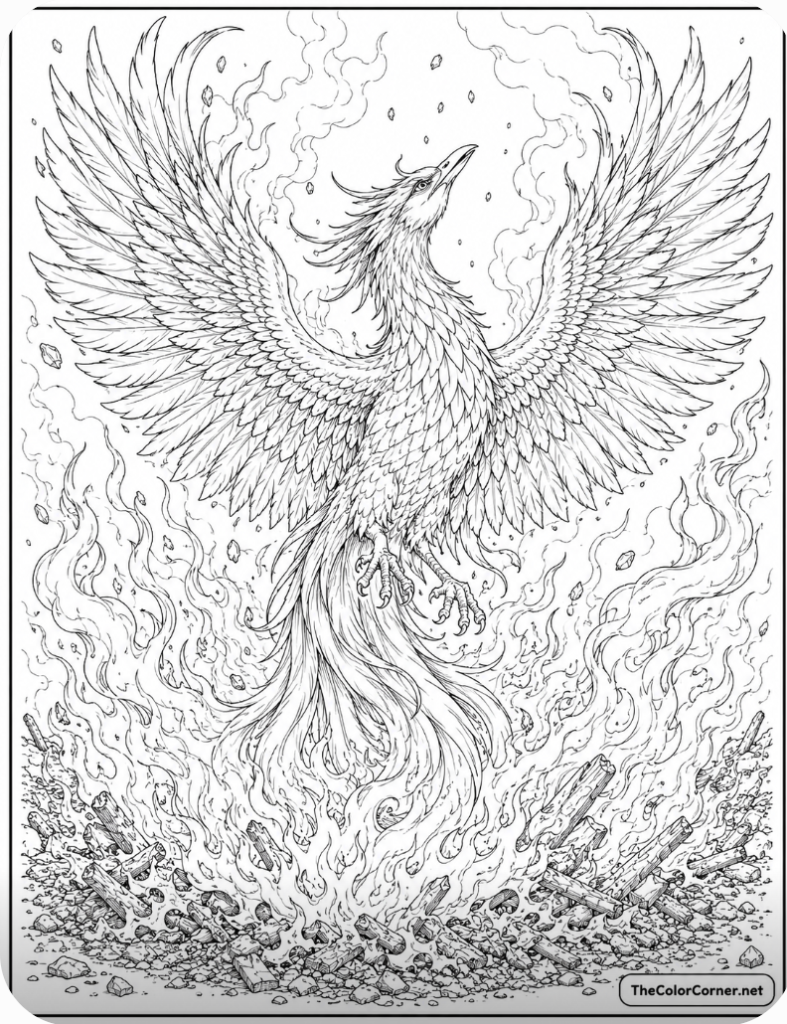 Phoenix Rising From The Ashes