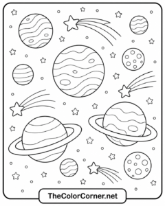Planets And Shooting Stars