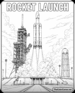 Rocket Launching From The Pad