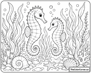 Seahorses Coral Reef