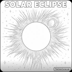 Solar Eclipse With Glowing Corona