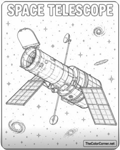 Space Telescope Drifting Among Stars