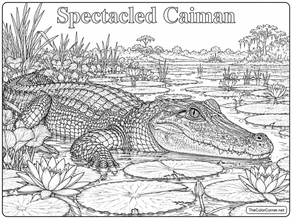 Spectacled Caiman