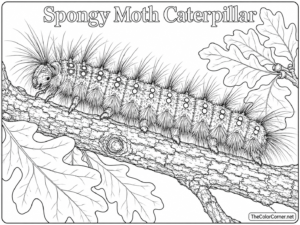 Spongy Moth Caterpillar