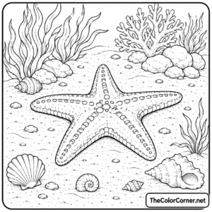 Starfish Seashells Ocean Floor