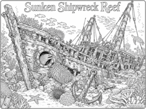 Sunken Shipwreck Reef