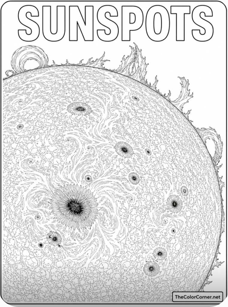 Sunspots On The Solar Surface