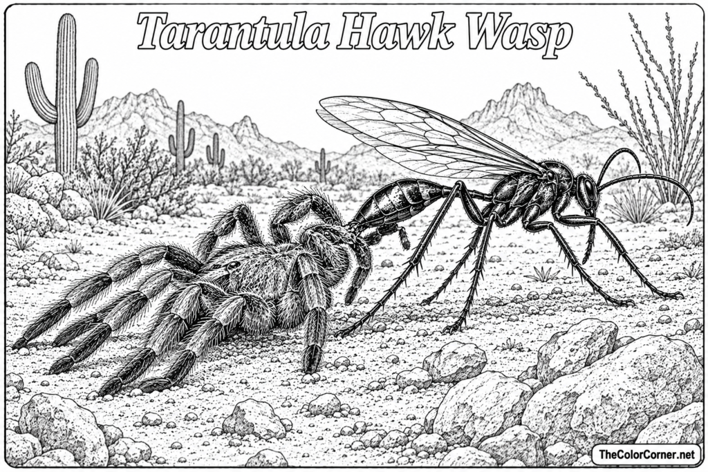 Tarantula Hawk Wasp