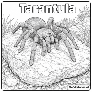 Tarantula On A Rock