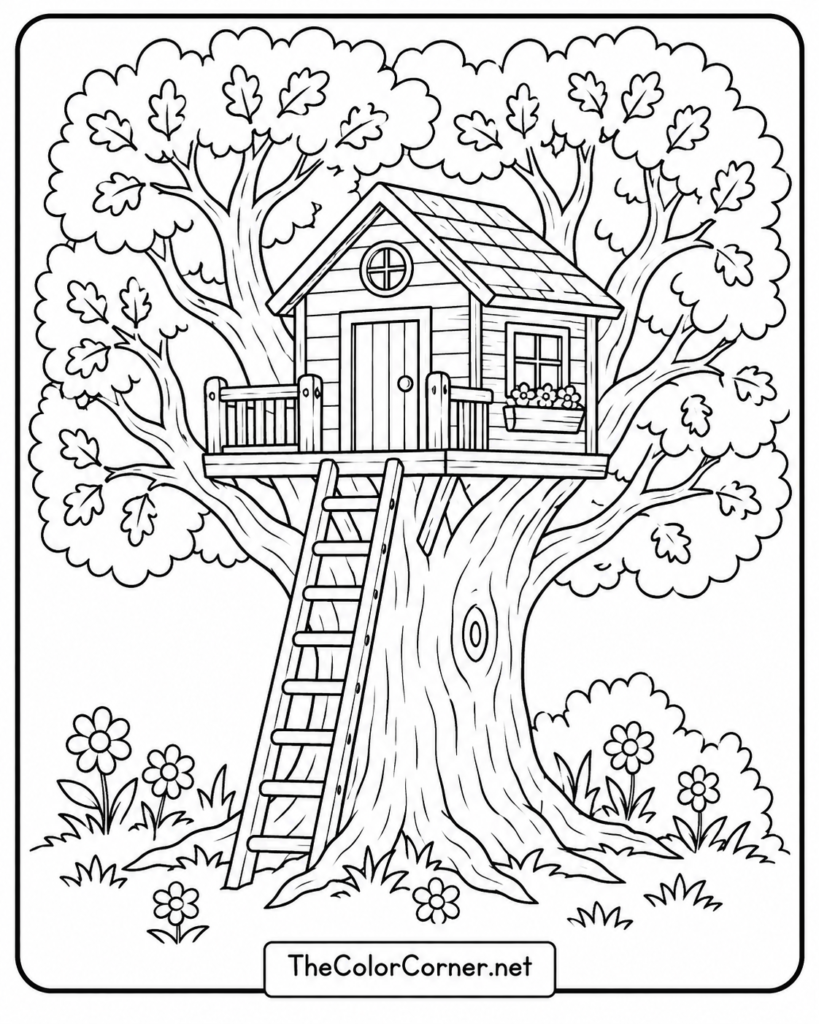 Treehouse In An Old Oak
