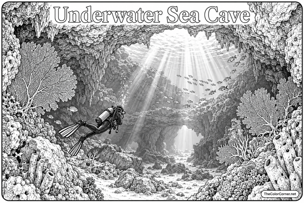 Underwater Sea Cave