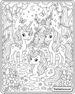 Unicorns Enchanted Forest