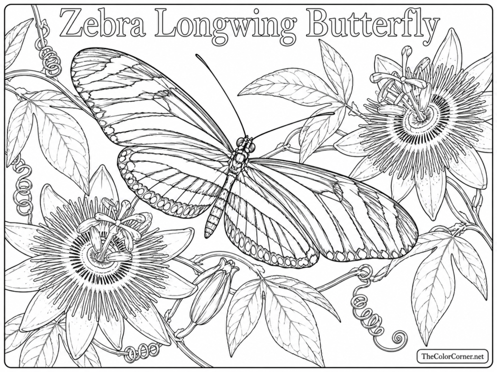 Zebra Longwing Butterfly