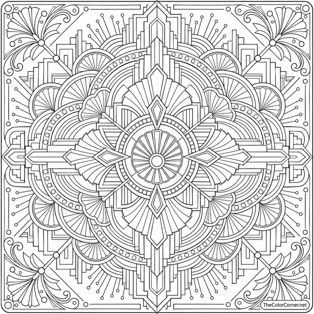 Art Deco Mandala