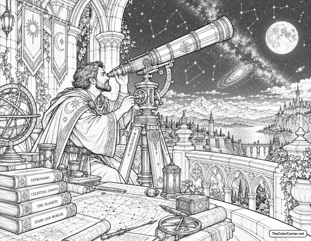 Astronomer Brass Telescope