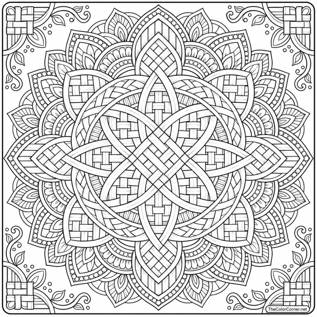 Basket Weave Mandala