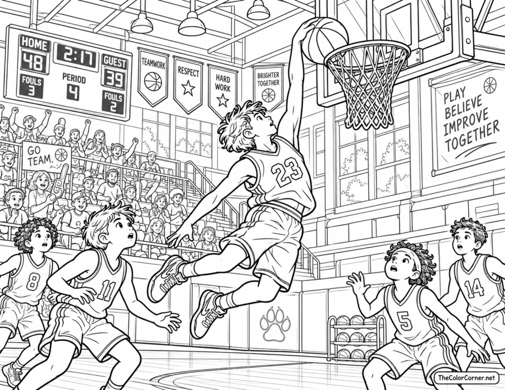 Basketball Slam Dunk