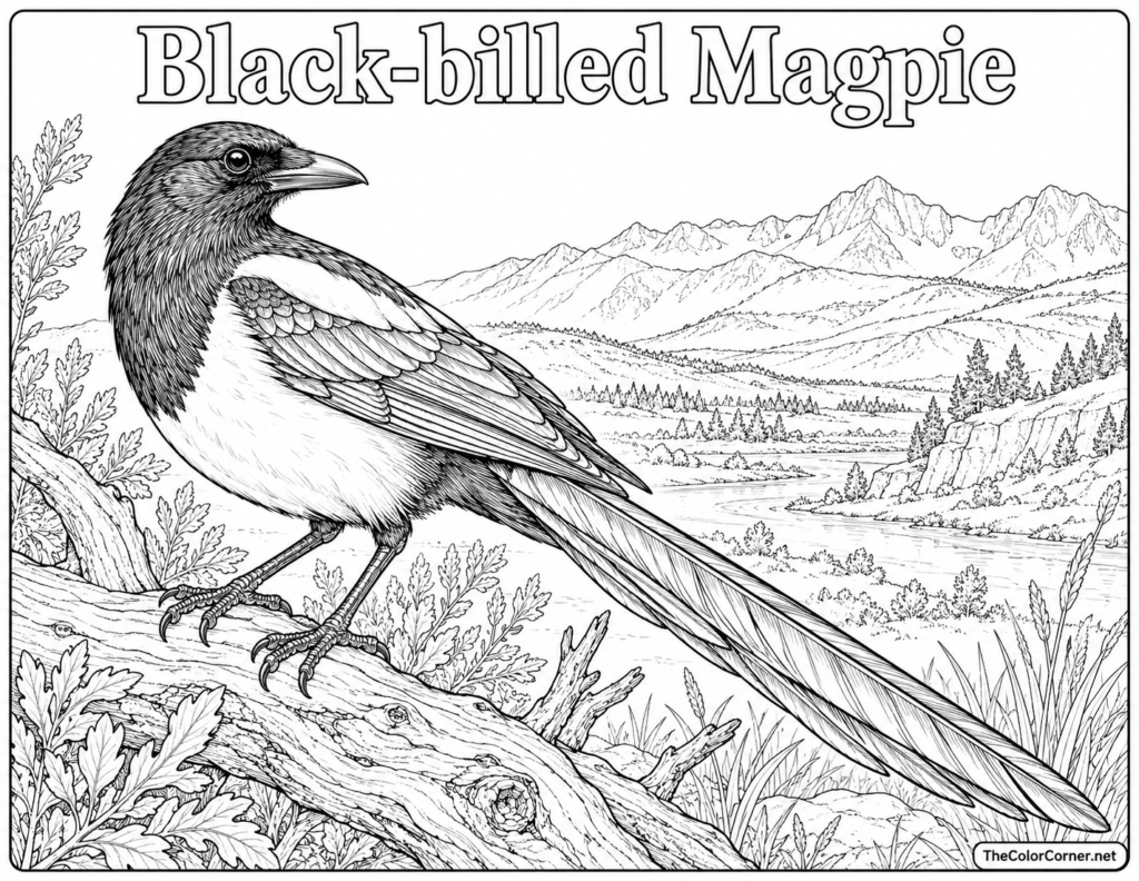 Black Billed Magpie