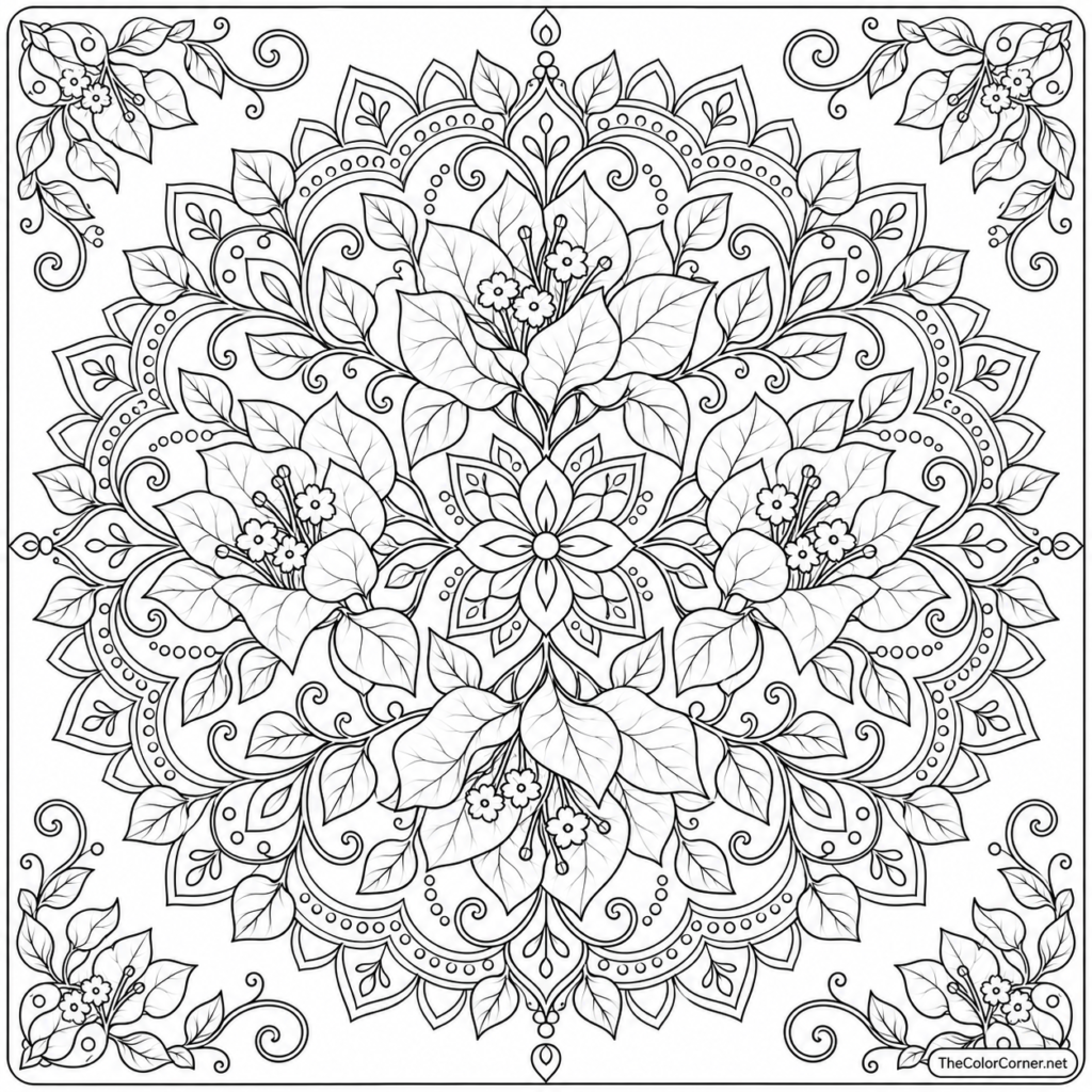 Bougainvillea Mandala