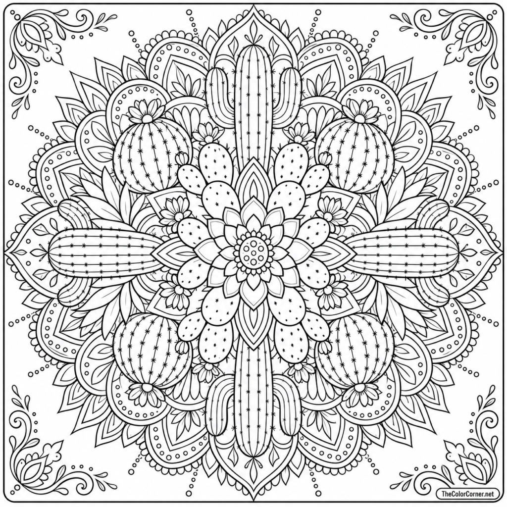 Cactus Mandala